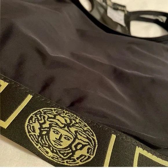Womens Versace Greca Border sports bra size large - Picture 3 of 8